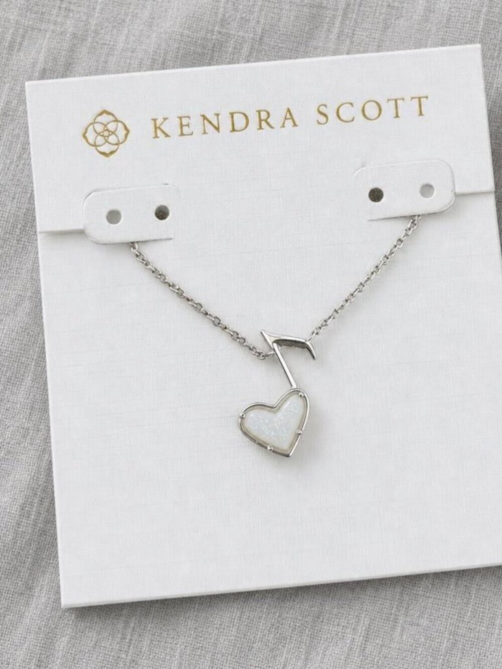 Kendra Scott Dolly Parton Ari Heart Music Note Pendant Necklace